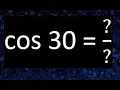 cos 30