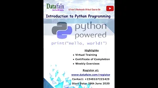 Introduction to Python Programming - Day 8 Errors and Exceptions