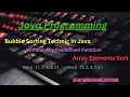 04 - Bubble Sort Array Elements Sort in Java Number Array Elements Sort Java Interview Programs