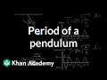 Period of a Pendulum Simple harmonic motion and rotational motion AP Physics 1 Khan Academy