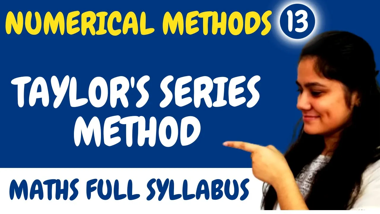 Introduction to Taylo'r series Method|Numerical Methods|BCA| Maths|B.tech Maths||Dream Maths