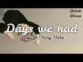 Powfu - Days We Had (Ft. King Theta) Lyric Video