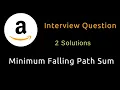 Minimum Falling Path Sum - Dynamic Programming