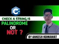 Check String Palindrome is palindrome or not coding ninjas