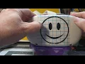 Applying a round decal on an Oculus Quest 2 VR headset