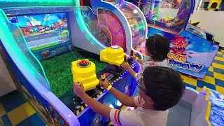 Chotu Choti playing Zombie water shooting 1 Funville playground 06Jul2022