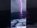 Lightning strike \u0026 storm in Atlantic ocean | north see accident #storm #lightingstrike