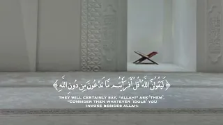 ولئن سألتهم من خلق السماوات والأرض ليقولن الله قل أفرأيتم ما تدعون من دون الله إن      سورة الزمر دندنها