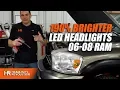 190 BRIGHTER HEADLIGHTS 06-08 Ram LED Headlight and LED Turn Signal Bulbs Install