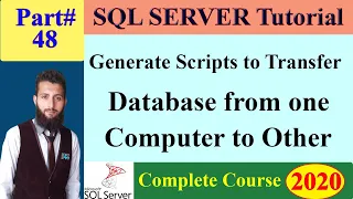 SQL Complete Course 48 - Generate Scripts to Copy Database with Tables Stored procedures and Data
