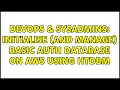 DevOps SysAdmins Initialise and manage basic auth database on AWS using htdbm
