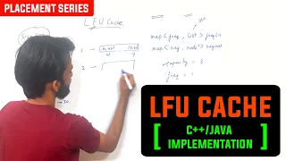 Implement LFU cache in C Java Leetcode Hard
