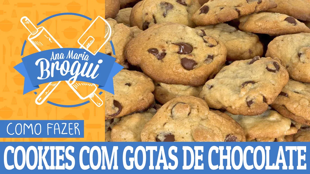 COMO FAZER COOKIES COM GOTAS DE CHOCOLATE ANA MARIA BROGUI #16