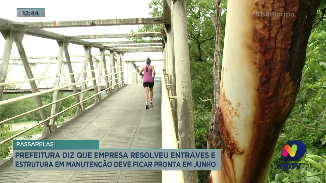 Passarelas: prefeitura diz que empresa resolveu entraves, entregando as passarelas até junho