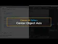 Cinema 4D Python Center Object Axis