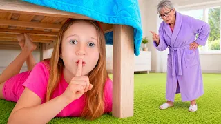 Nastya e seus amigos estão escolhendo uma babá