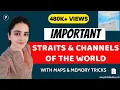 Straits of the World and Channels Geography With Maps Memory Tricks By Richa Ma am