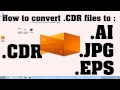 How to convert CDR files to AI files TUTORIAL