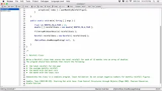 7 1 Part 3 Rainfall Class - Java