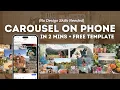 How to create seamless carousel instagram on phone EASY