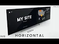 Create A Horizontal Website using HTML CSS UNDER 5 MINS