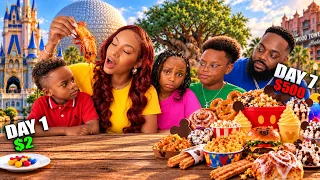 Only Eating DISNEY WORLD Food For a WEEK | QUEEN BEAST MUKBANG VLOG
