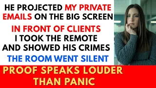 He Projected My Private Emails In Front Of Clients At The Morning Meeting And The Room Went Silent 