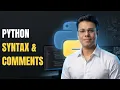 Python Mastery Python Syntax Comments Indentation Welcome to Code Cafe