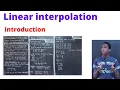 Linear interpolation and extrapolations example 1