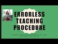 Errorless Teaching Procedure