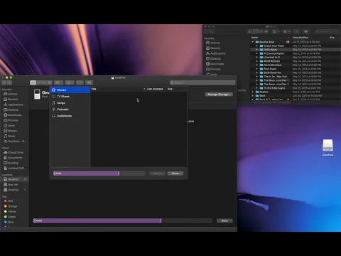 Download MP3 How to easily transfer music to an iPod without iTunes OS X Catalina using Finder