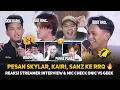 Download Lagu PESAN SKYLAR, KAIRI, SANZ, KE RRQ 🔥 REAKSI STREAMER INTERVIEW \u0026 MIC CHECK ONIC VS GEEK MPL