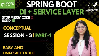 Service Layer Dependency Injection Session 3 Part 1 Beginner Guide CodeCraft with Poonam