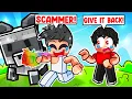 Download Lagu SCAMMER gets SCAMMED in Grow a Garden (DAD GETS ON MIC)