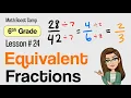Equivalent Fractions Grade 6 Lesson 24 Math Boost Camp