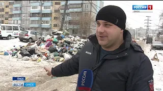 Огромная помойка выросла практически рядом с одной из центральных магистралей