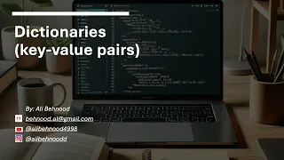 10 Dictionaries key value pairs - Python Crash Course