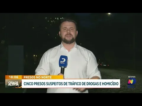 Operação policial resulta na prisão de cinco suspeitos de tráfico e homicídio no Norte de SC