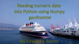 Reading numeric data into Python using Numpy genfromtxt