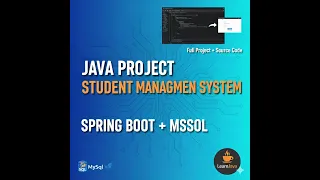 Java Project - Student Management System Part 2 CRUD Operations in Java Spring Boot MySQL