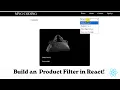 Build a Product Filter in React A-Z Price Low-High