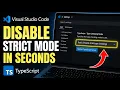 How to disable TypeScript strict mode for faster UI prototyping - Beginner Guide