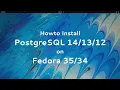 Install Postgresql 12 on Fedora