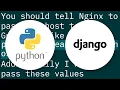 Django Gunicorn Nginx Bad Request 400 in Debug True