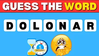 Can You Fix These Scrambled Words in 5 Seconds