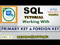 SQL - Primary Key Foreign Key Function in SQL in Tamil SQL Tutorials in Tamil