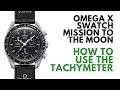 How to use and read a Tachymeter on an Omega x Swatch Watch How does a Tachymeter work