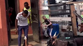 Nigeria is hard but nobody wan to kpai even cow😂😂😂😂