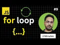 Learn Javascript FOR loops in 3 minutes Javascript Tutorial for Beginners