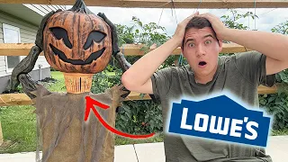 THE DUO IS COMPLETE LOWE S HALLOWEEN 2026 POP-UP PUMPKIN HENCHMEN ANIMATRONIC DEMO